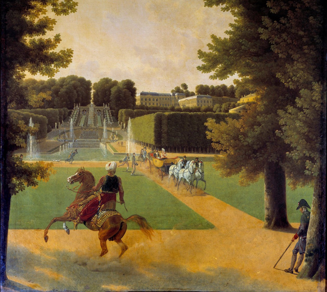 El paseo en el parque de Saint Cloud de Jean Joseph Bidault