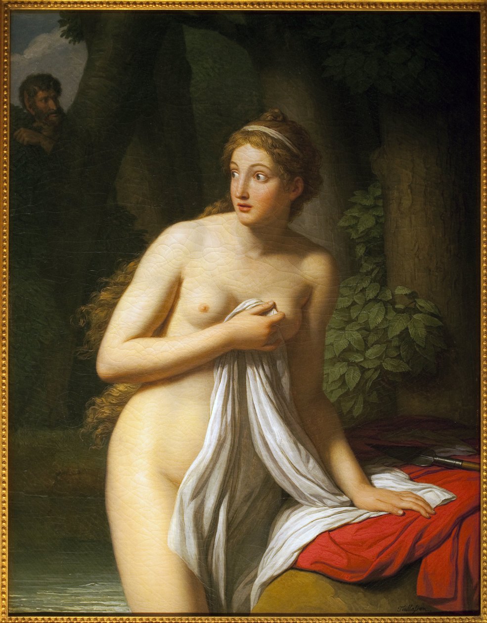 Ninfa sorprendida de Jean Joseph Taillasson