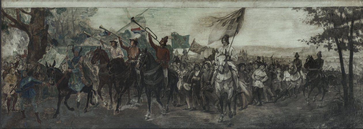Boceto para la decoración de la galería de la Cour d