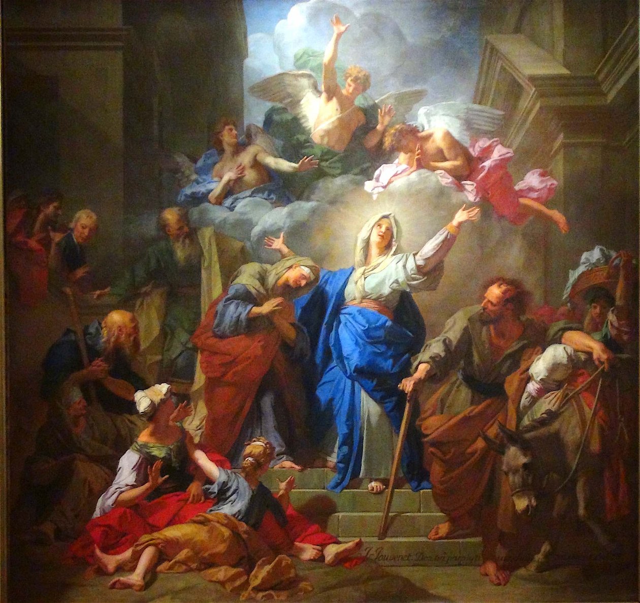 Francés: La Visitation de la Vierge (Le Magnificat) Visitation de la Vierge de Jean Jouvenet de Jean Jouvenet