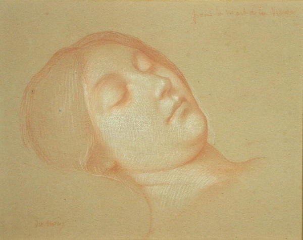 Estudio para la muerte de la Virgen de Jean Jules Antoine Lecomte du Nouy