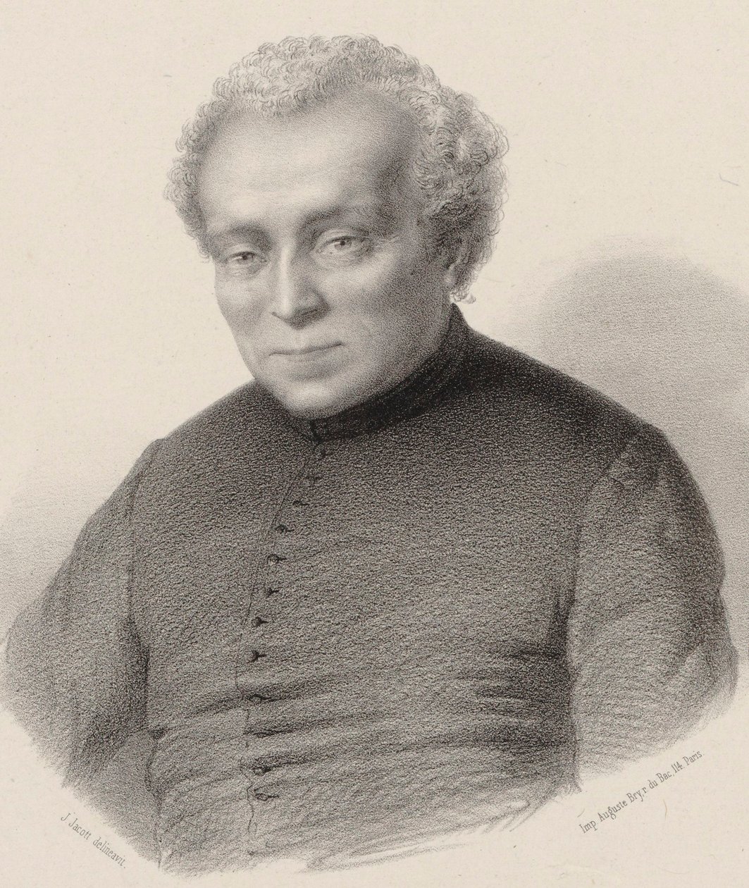 Retrato del compositor Louis Lambillotte 1797-1855 de Jean Julien Jacott