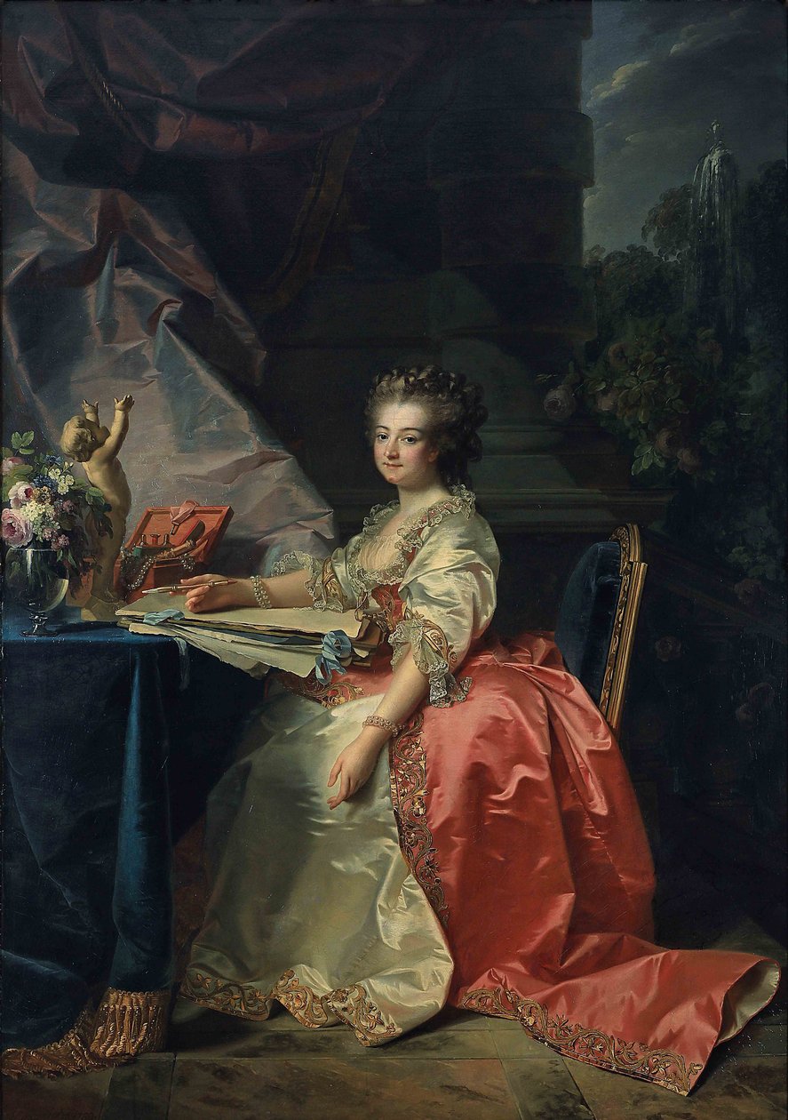 Retrato de María Luisa de Saboya 1749-1792, Princesa de Lamballe, 1780 de Jean Laurent Mosnier