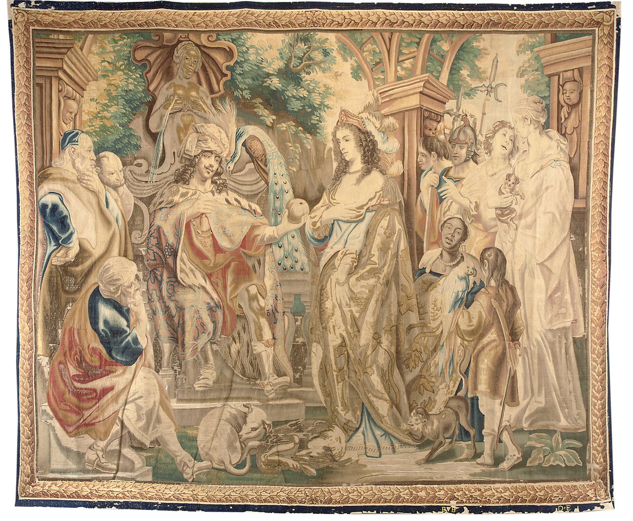 Tapiz de Bruselas de un conjunto de seis, c.1650 (lana y seda) de Jean Le and Eggermans Daniel II Clerc