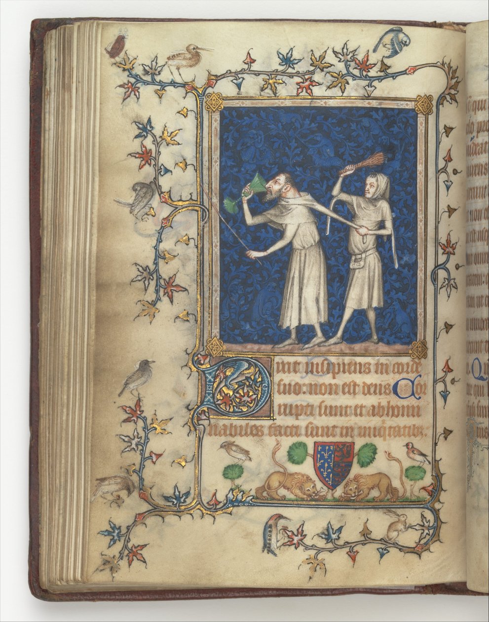 El Libro de Oraciones de Bonne de Luxemburgo, Duquesa de Normandía f.83v, antes de 1349 de Jean Le and workshop Noir