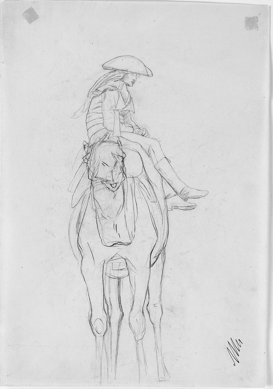 Un oficial montando un camello de Jean Leon Gerome