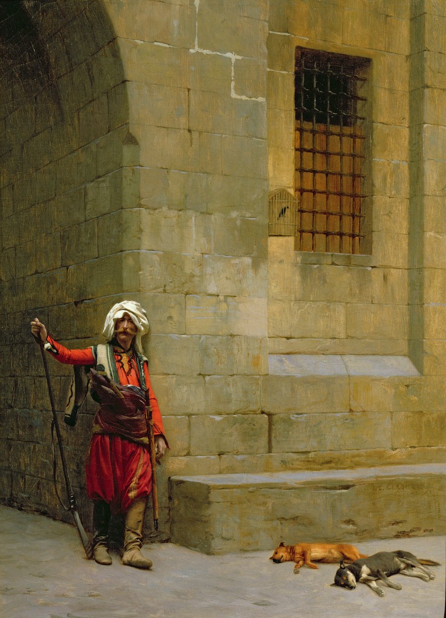 Arnaut y perros de Jean Leon Gerome