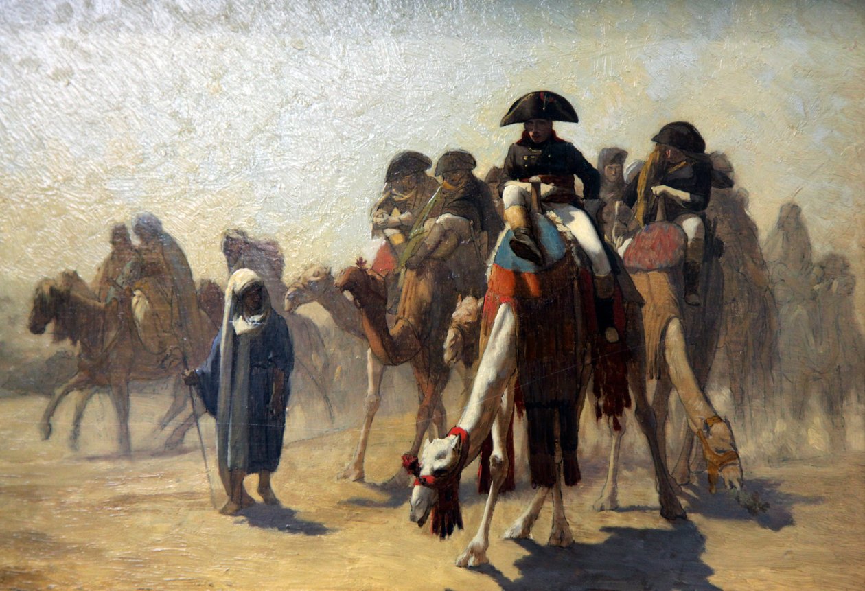 General Bonaparte con su estado mayor en Egipto, 1863 de Jean Leon Gerome