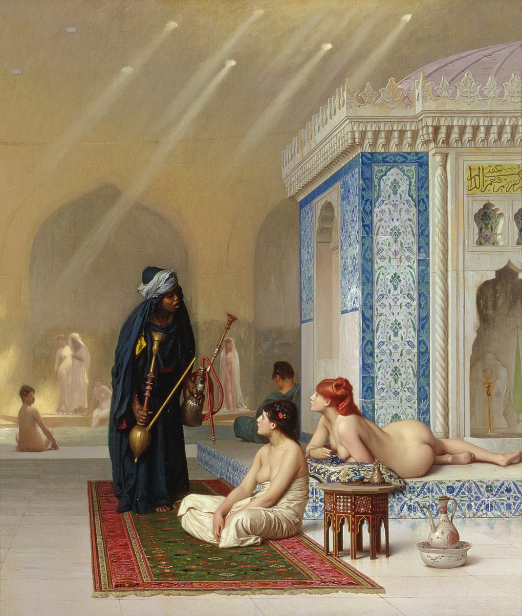 Piscina en un harén de Jean Leon Gerome
