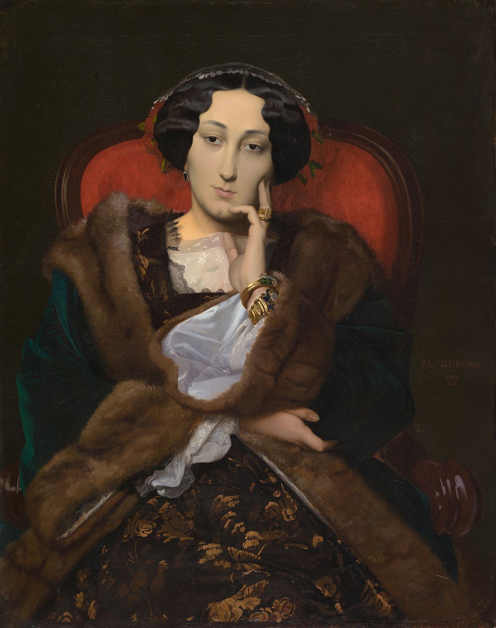 Retrato de mujer de Jean Leon Gerome