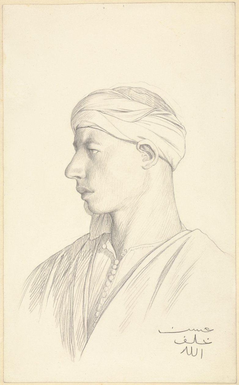 Retrato de un fellah egipcio de Jean Leon Gerome