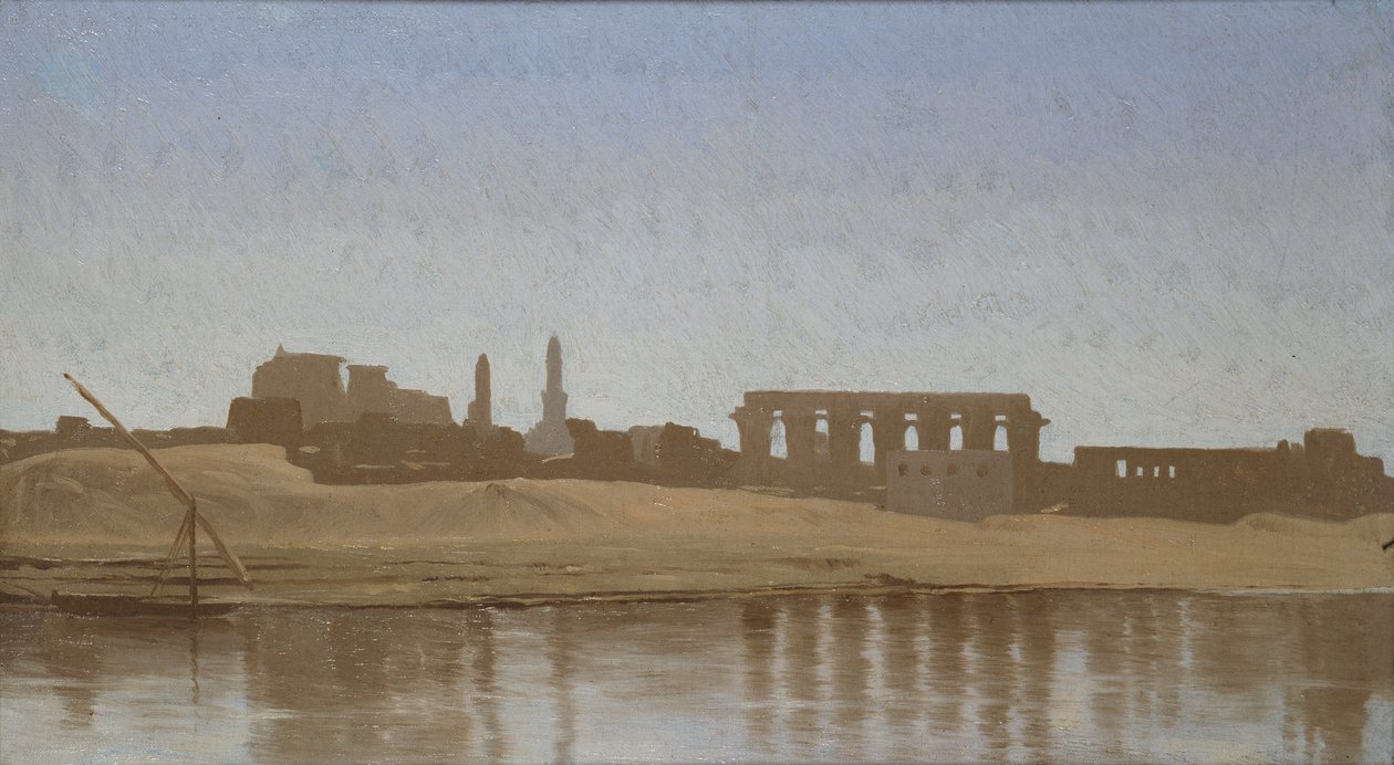 Vista del Nilo en Luxor, 1857 de Jean Leon Gerome