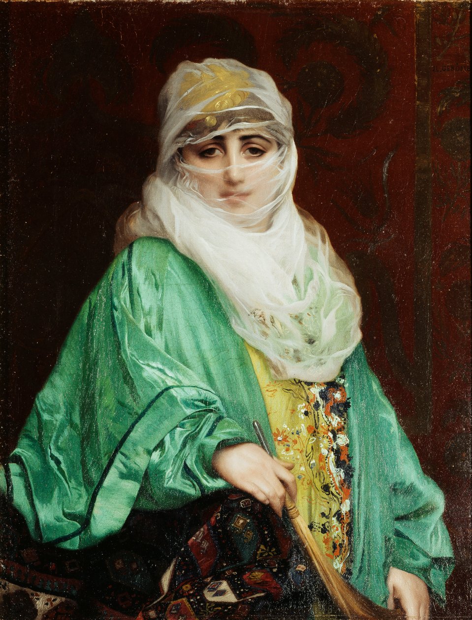 Mujer de Constantinopla, de pie, c.1876 de Jean Leon Gerome