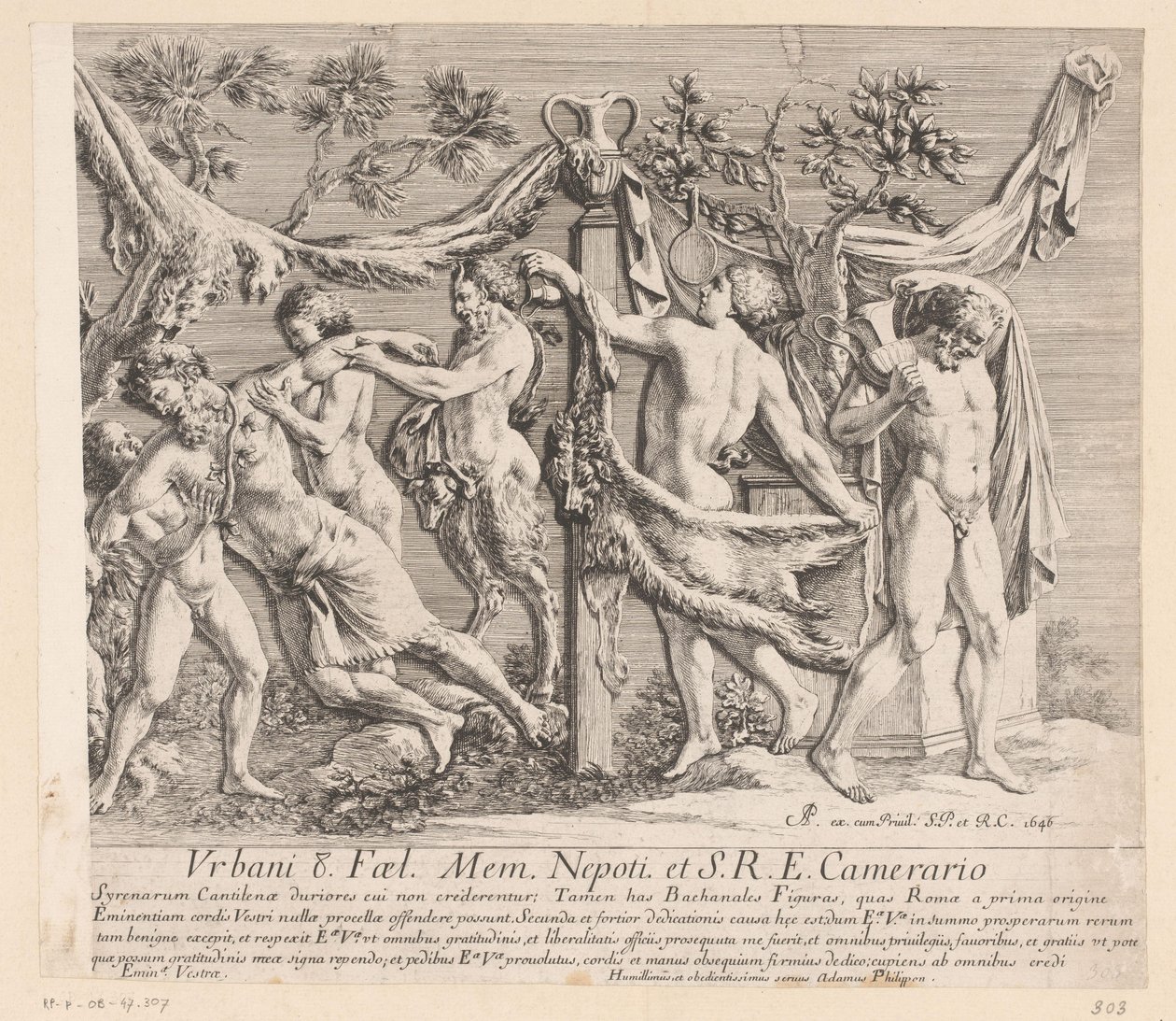 Relieve de bacantes de fiesta de Jean Lepautre