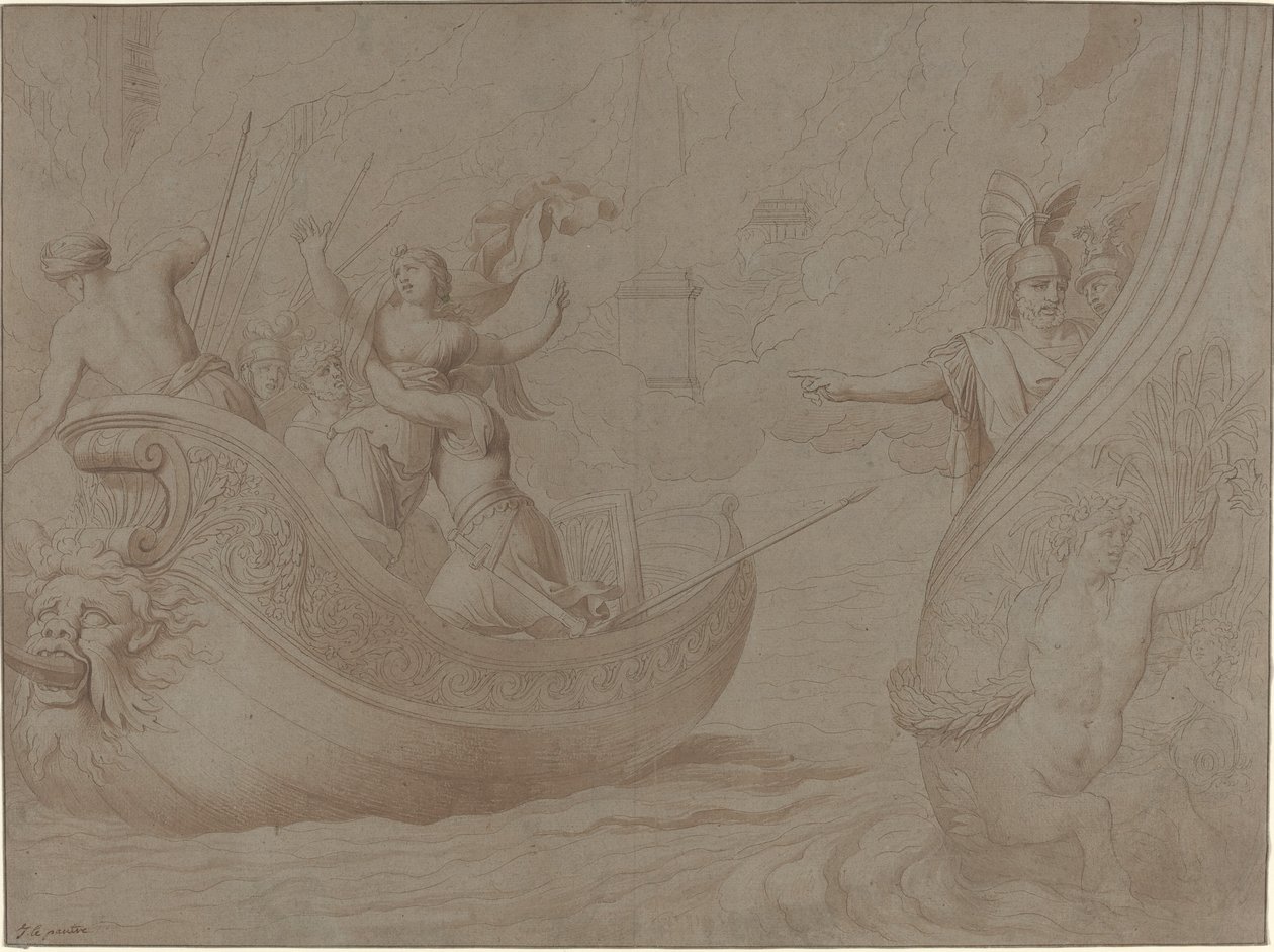 El Rapto de Helena de Troya de Jean Lepautre