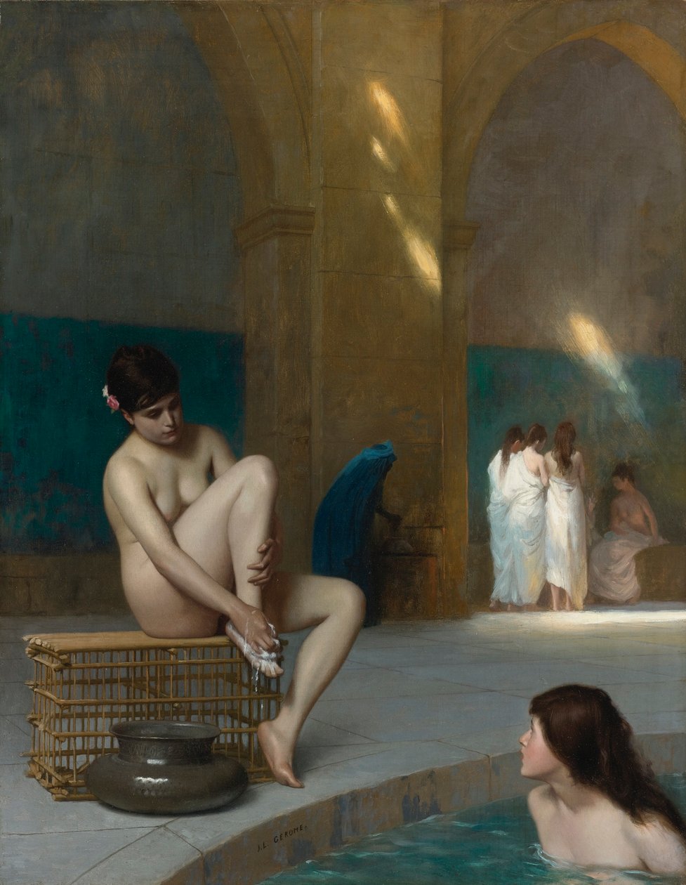 Francés:  Femme nue Mujer desnuda de Jean Leon Gerome