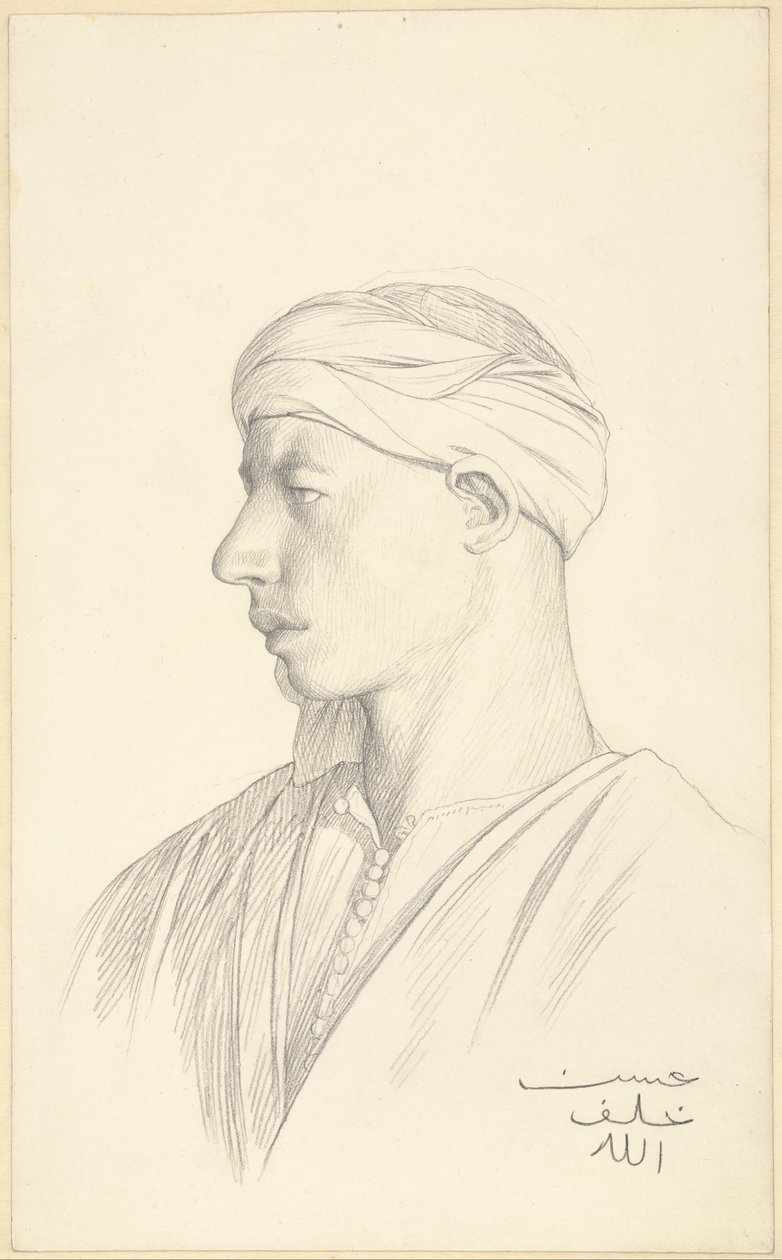 Retrato de un fellah egipcio de Jean Leon Gerome