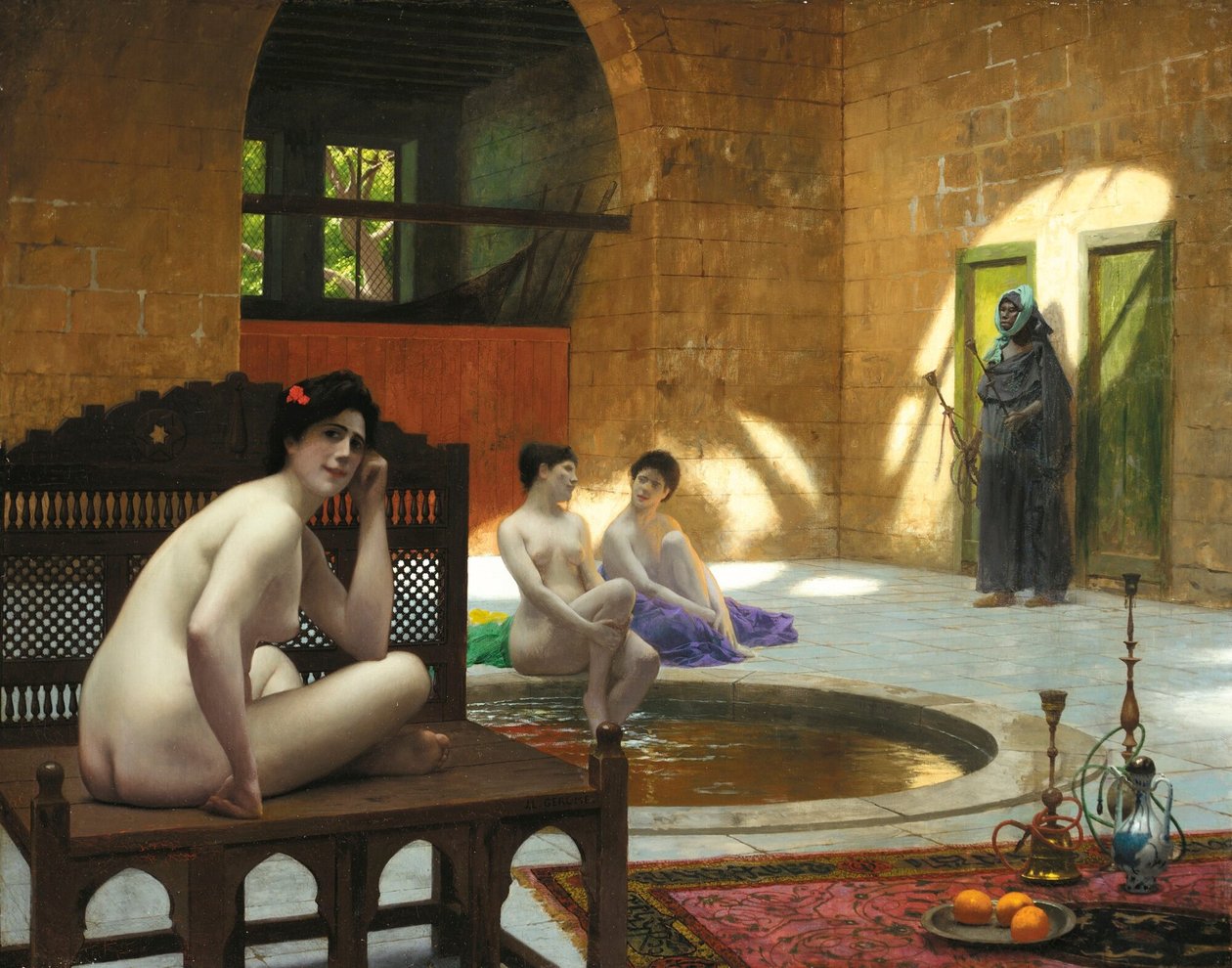 Mujeres en el baño de Jean Leon Gerome