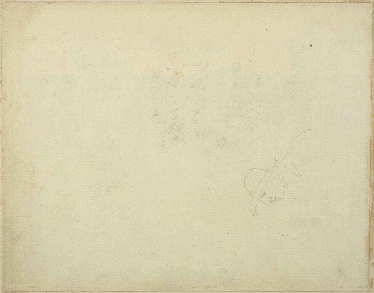 Caricatura de un hombre con sombrero de ala ancha de Jean Louis André Théodore Géricault