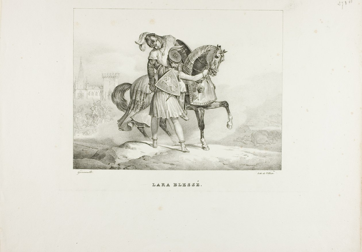 Lara Herida de Jean Louis André Théodore Géricault