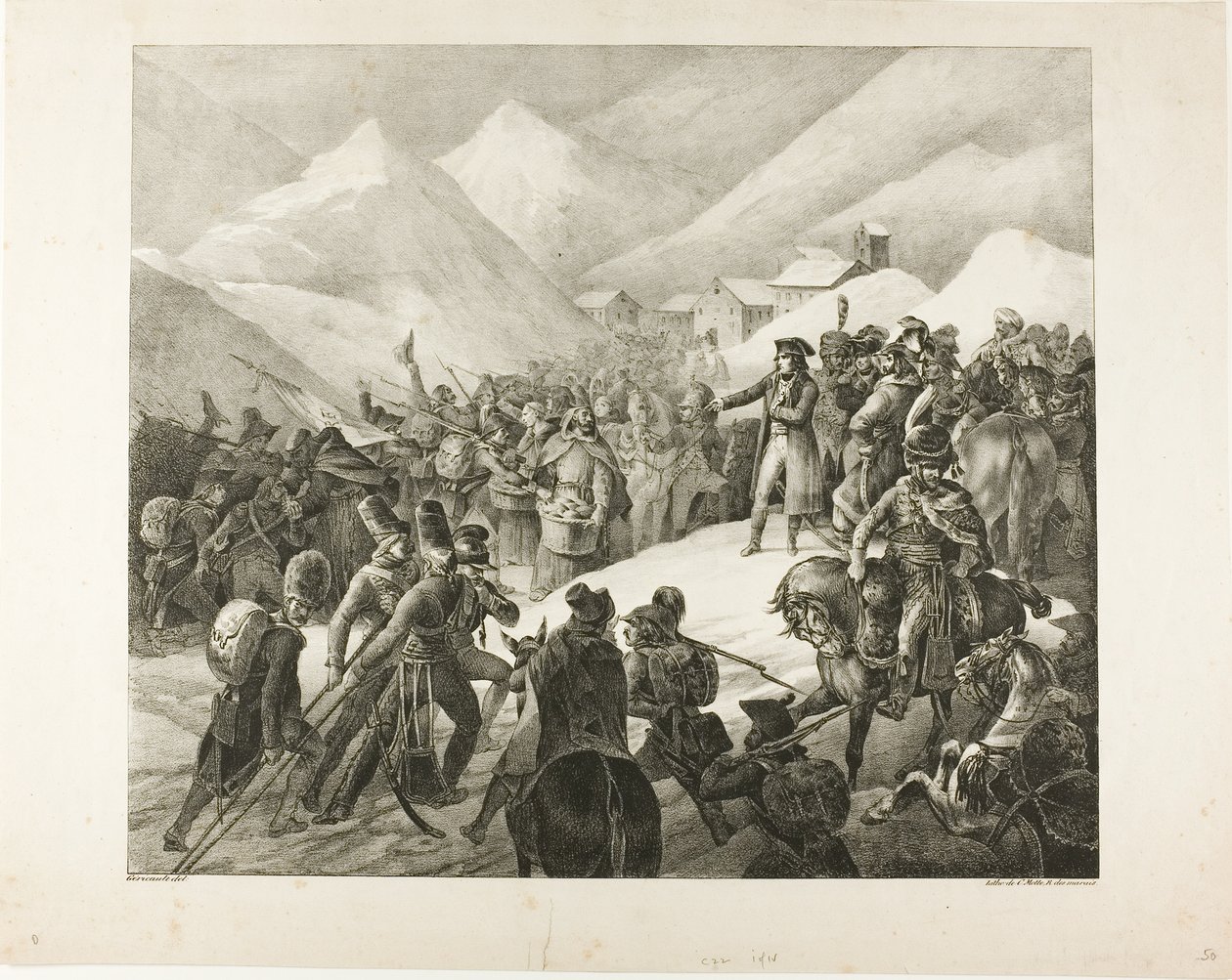 El paso del Monte San Bernardo de Jean Louis André Théodore Géricault