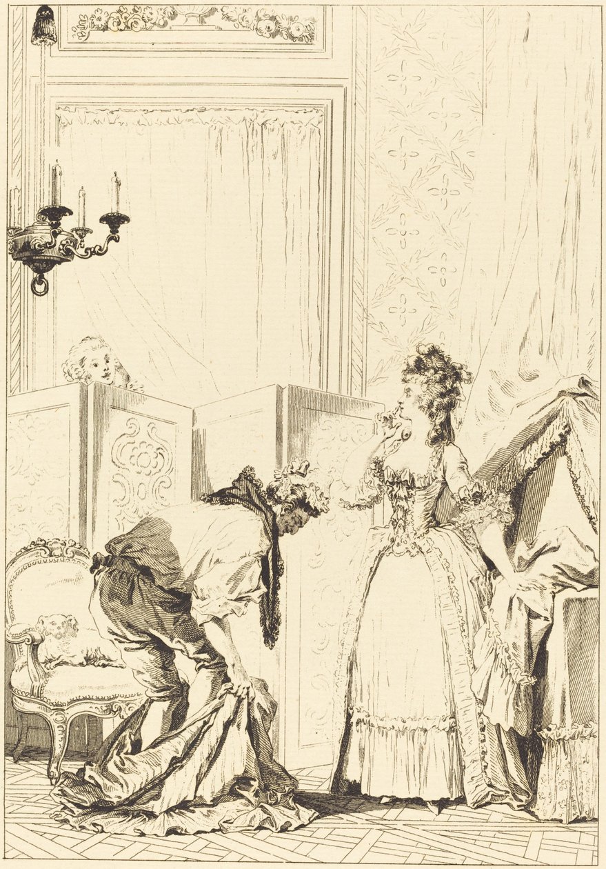 El cornudo golpeado y contento de Jean Louis Delignon and Antoine Jean Duclos after Jean Honoré Fragonard