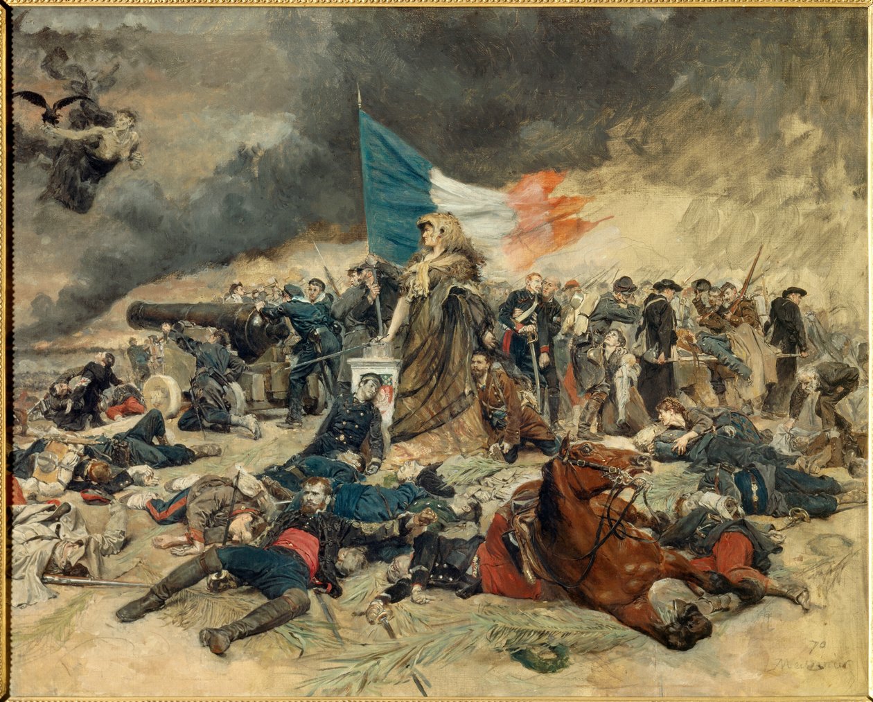El Sitio de París (1870-1871), alegoría de París sitiado por los prusianos de Jean Louis Ernest Meissonier