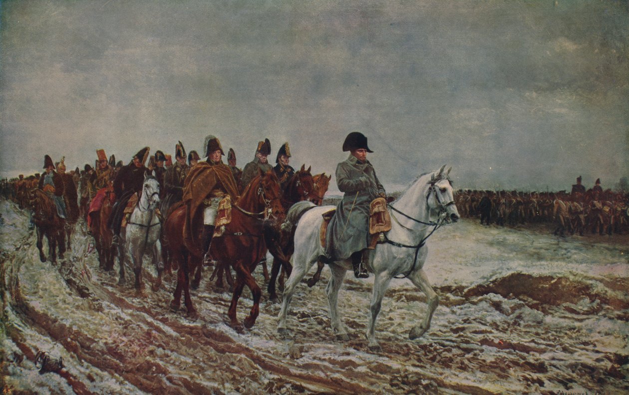 Napoleón durante la Campaña Francesa de 1814, 1864, c1915 de Jean Louis Ernest Meissonier