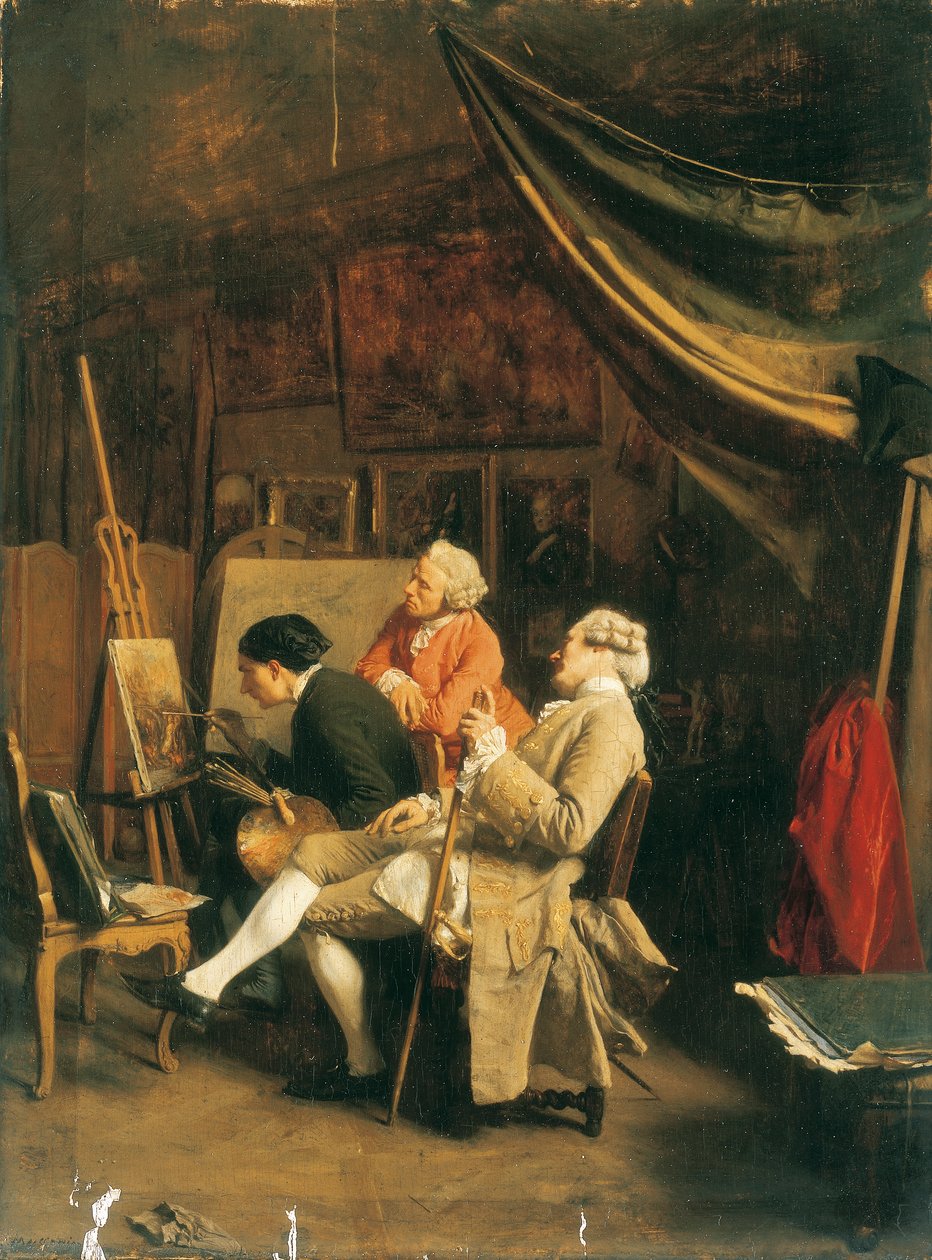 Los Pintores Aficionados de Jean Louis Ernest Meissonier