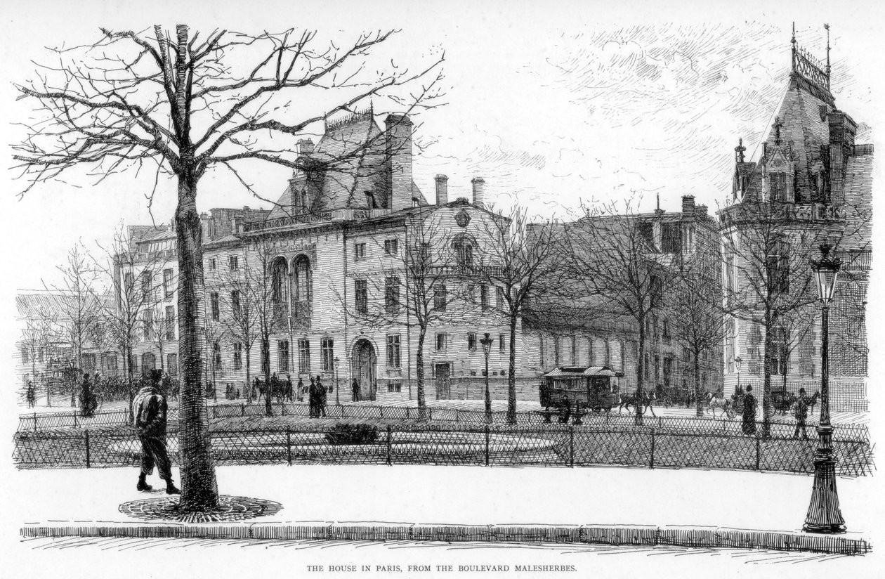 La Casa en París, desde el Boulevard Malesherbes, c1880-1882 de Jean Louis Ernest Meissonier