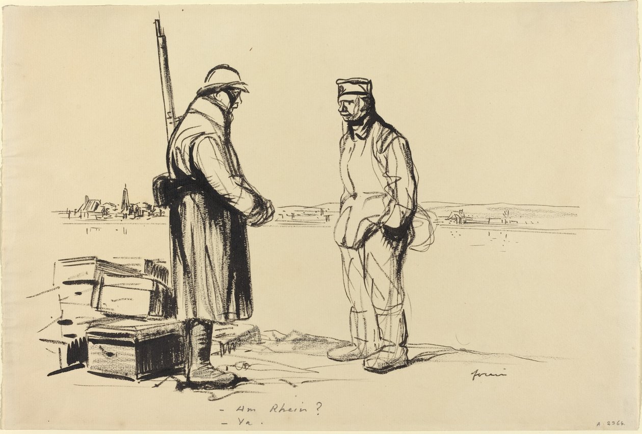 -¿En el Rin? -Sí. de Jean Louis Forain