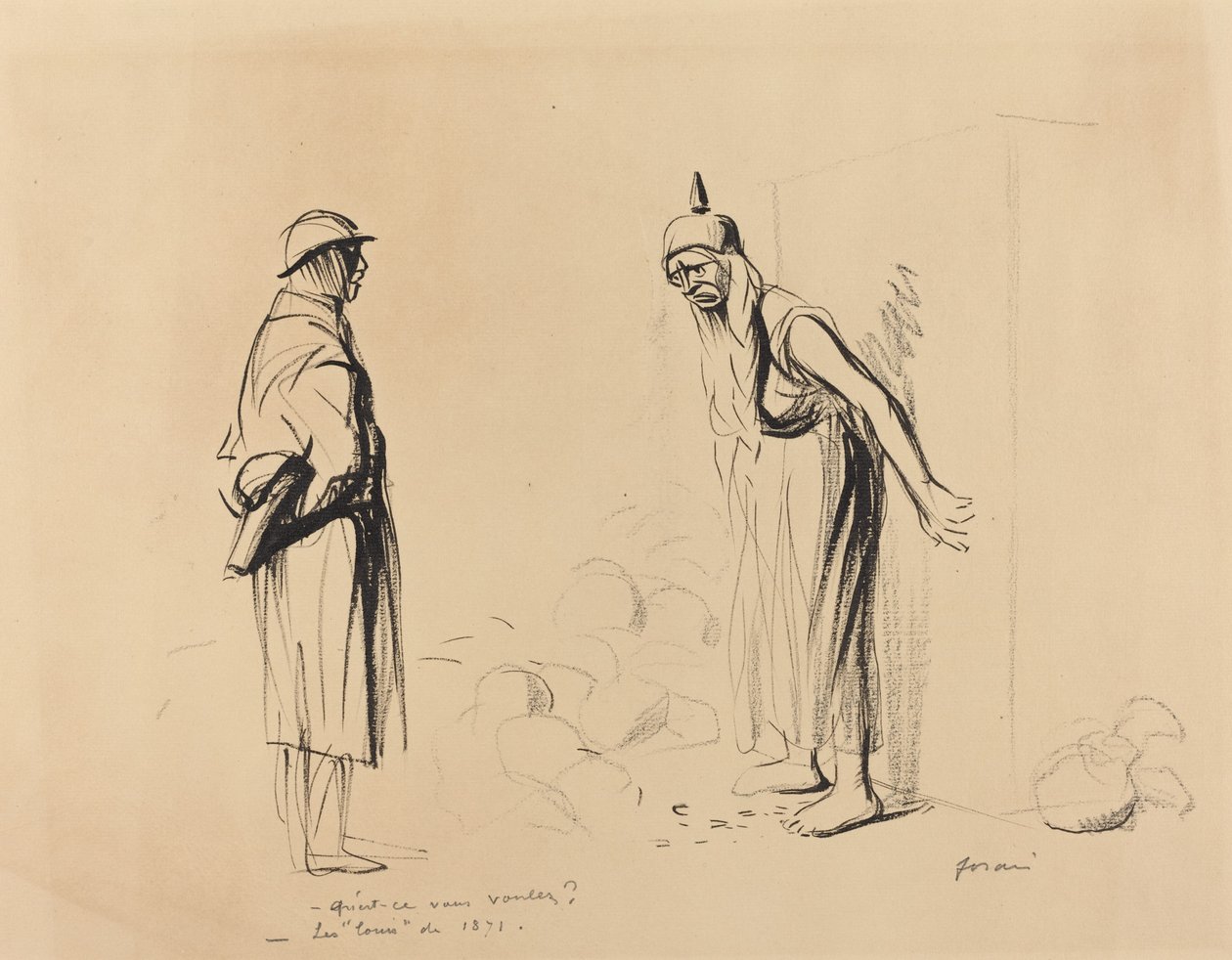 -¿Qué es lo que quieres? -Los "louis" de 1871 de Jean Louis Forain