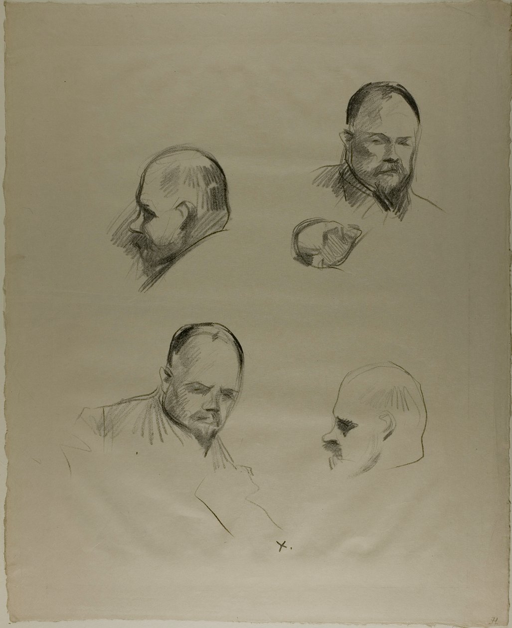 Ambroise Vollard, cuatro bocetos de Jean Louis Forain