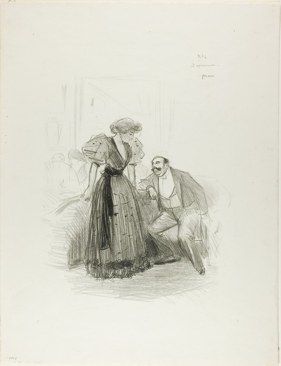 En una fiesta nocturna de Jean Louis Forain