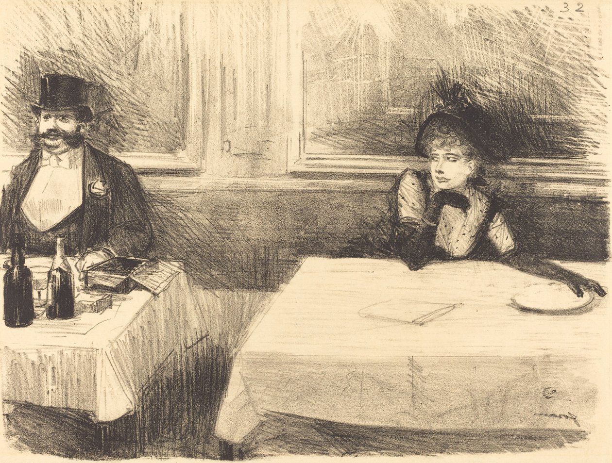 En el Restaurante de Jean Louis Forain
