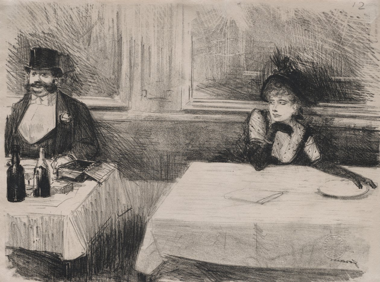 En el restaurante de Jean Louis Forain