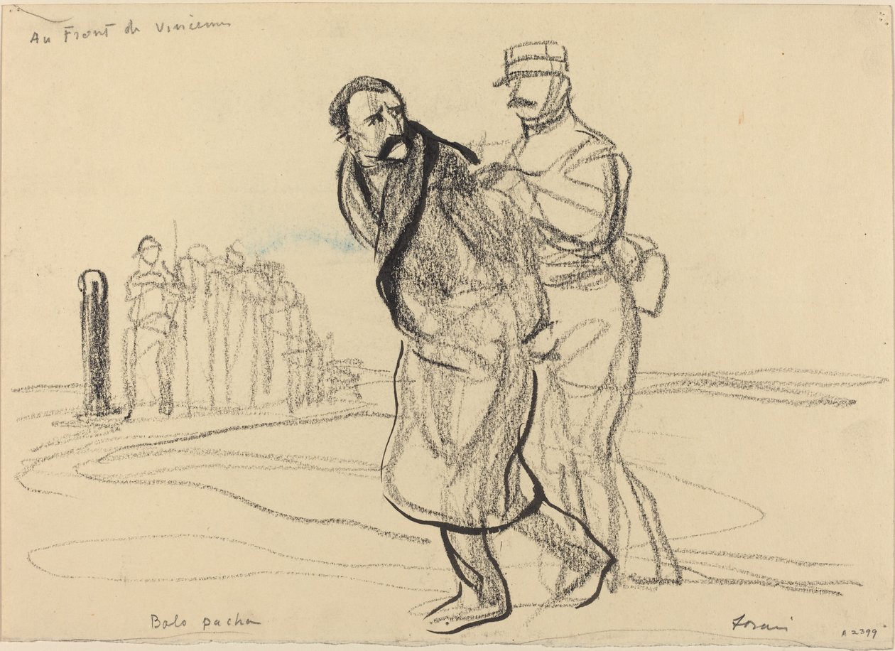 Au Front de Vincennes. Bolo pacha de Jean Louis Forain