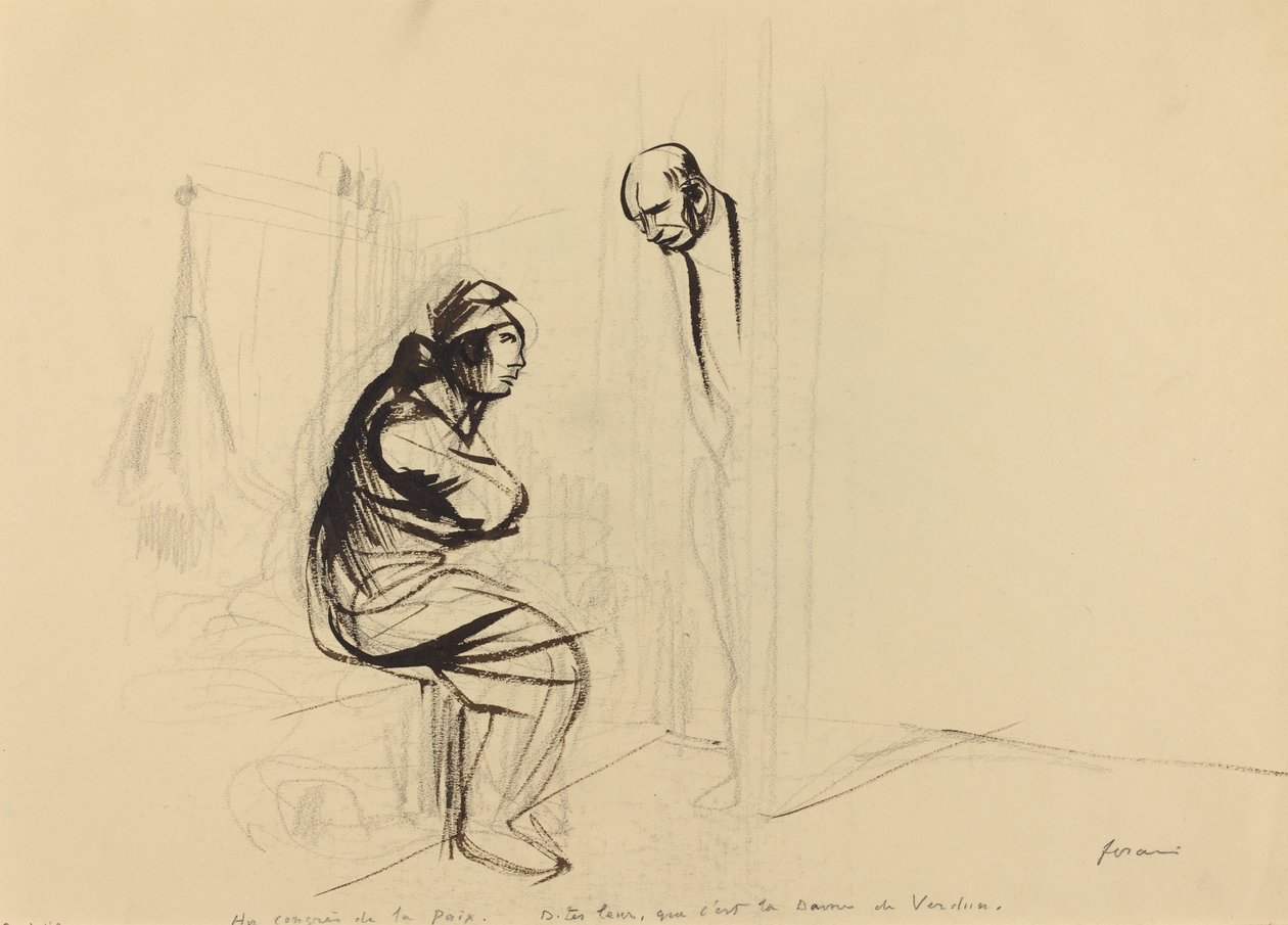Au congrès de la Paix, c. 1919 de Jean Louis Forain