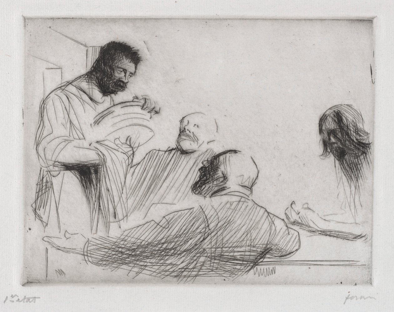Antes de la comida en Emaús de Jean Louis Forain