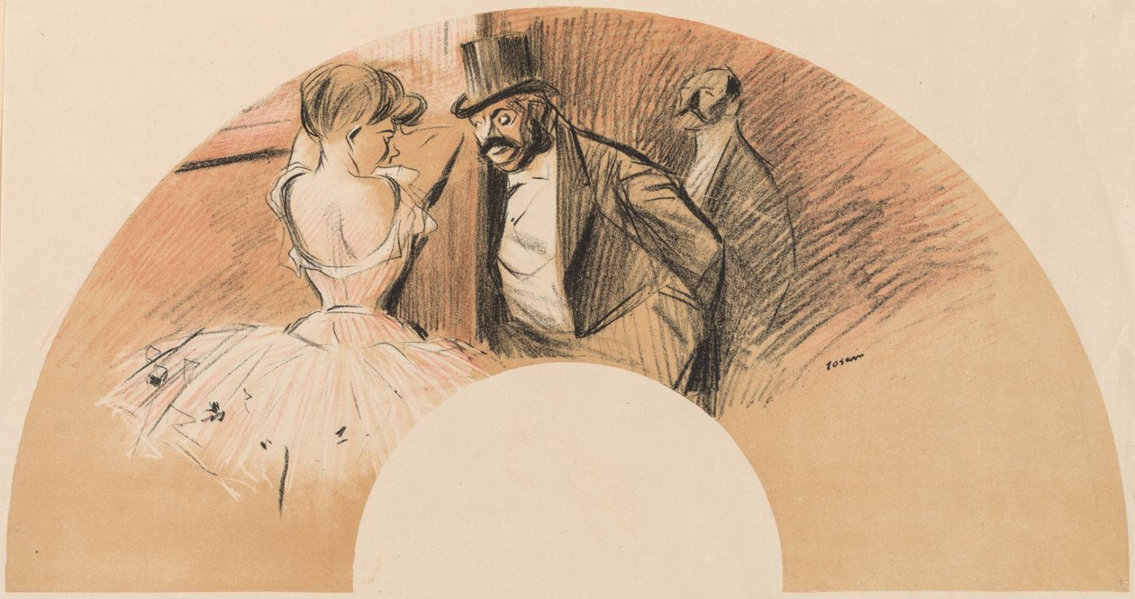 Abanico Bal Gavarni de Jean-Louis Forain