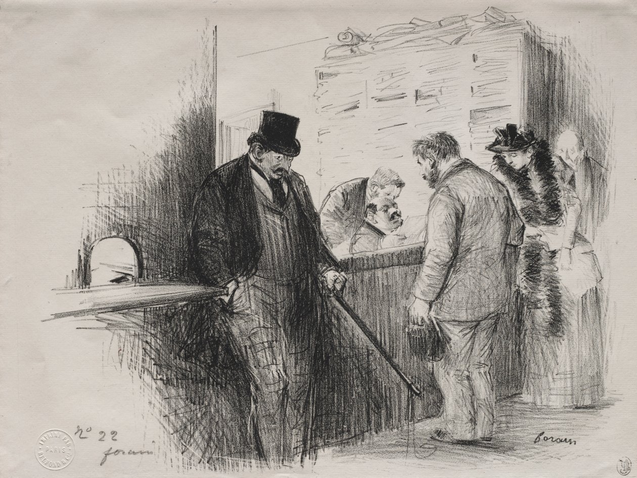 En la oficina del ujier de Jean Louis Forain