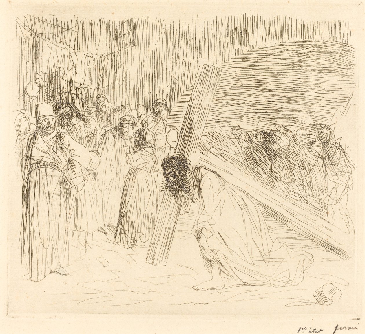 Cristo llevando la cruz (quinta placa) de Jean Louis Forain