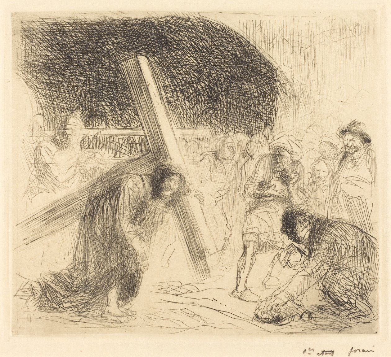 Cristo llevando la cruz (séptima placa) de Jean Louis Forain