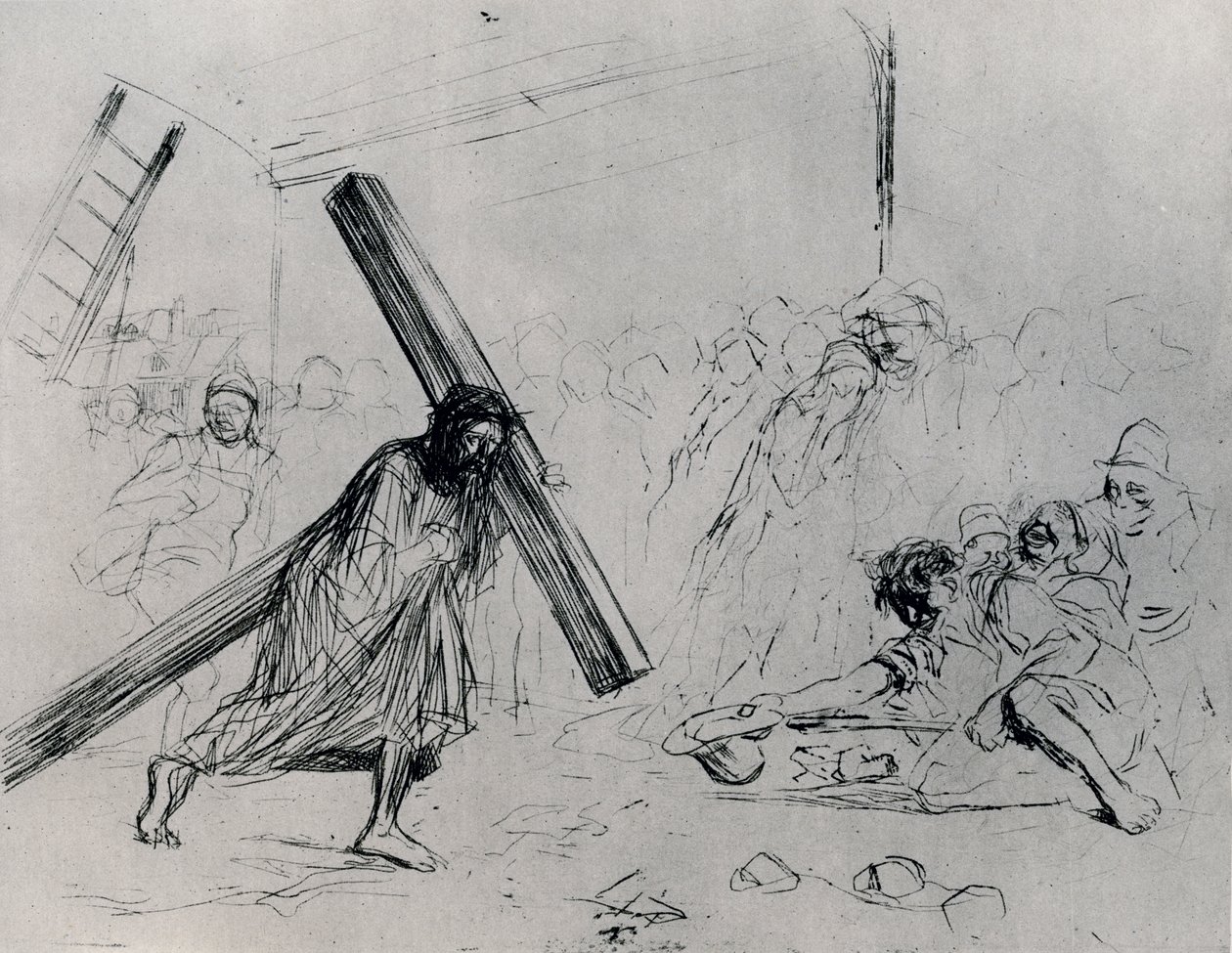 Cristo llevando la cruz de Jean-Louis Forain