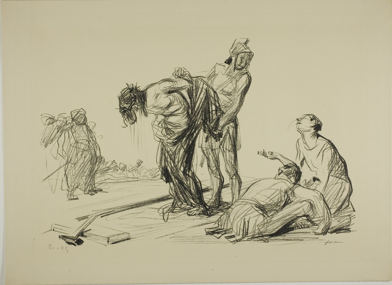 Cristo despojado de sus ropas de Jean Louis Forain
