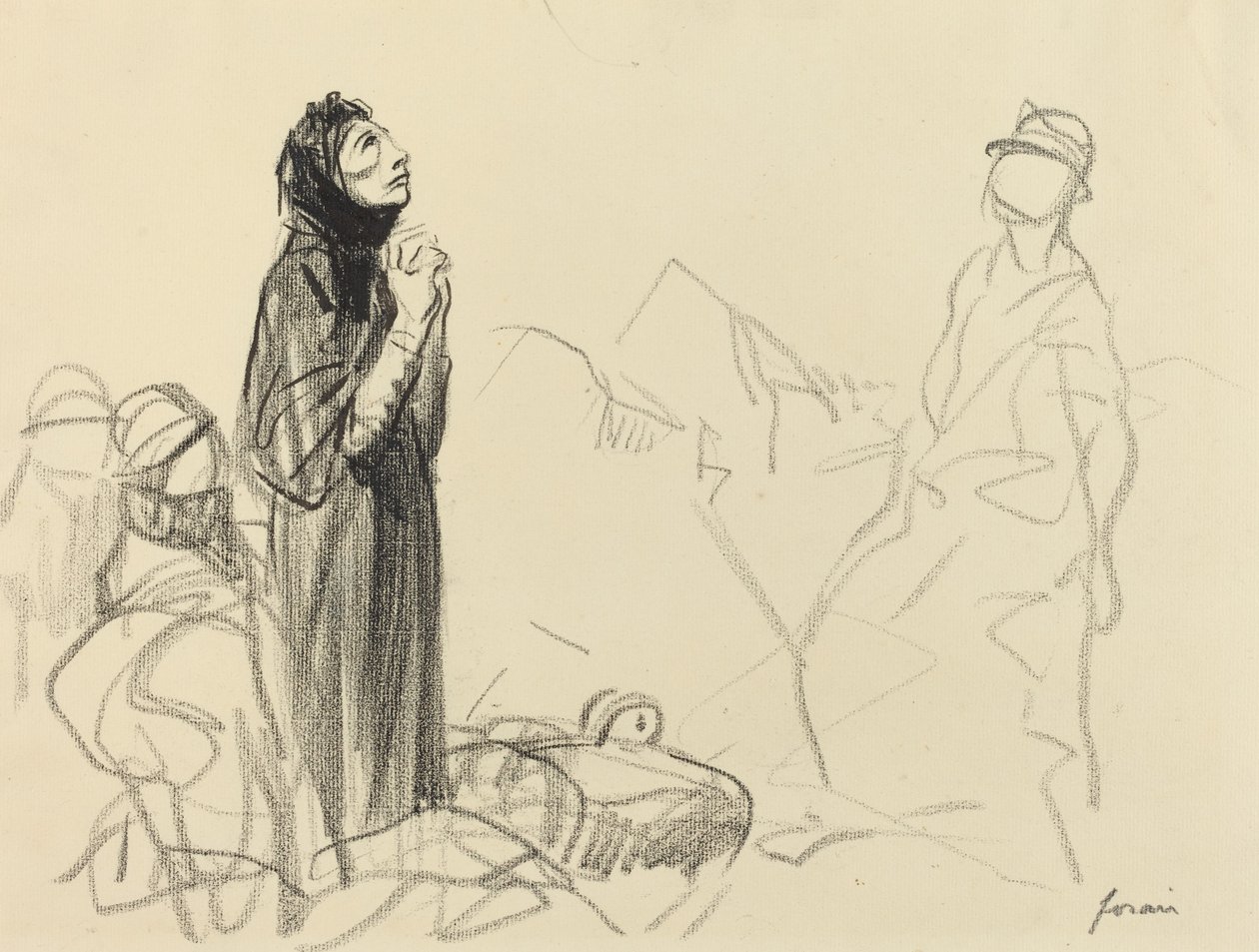 Durante el armisticio, c. 1914-1919 de Jean Louis Forain