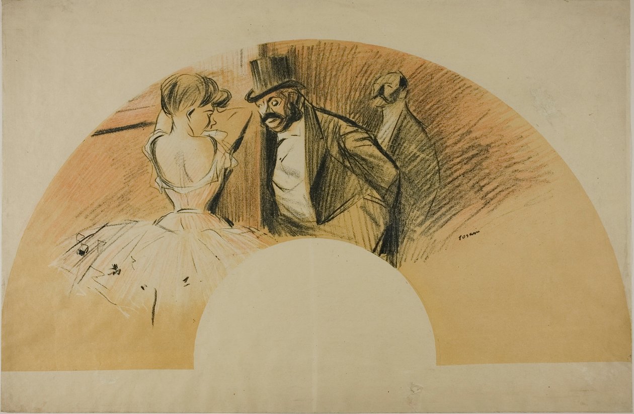 Abanico para el Baile de Gavarni de Jean Louis Forain