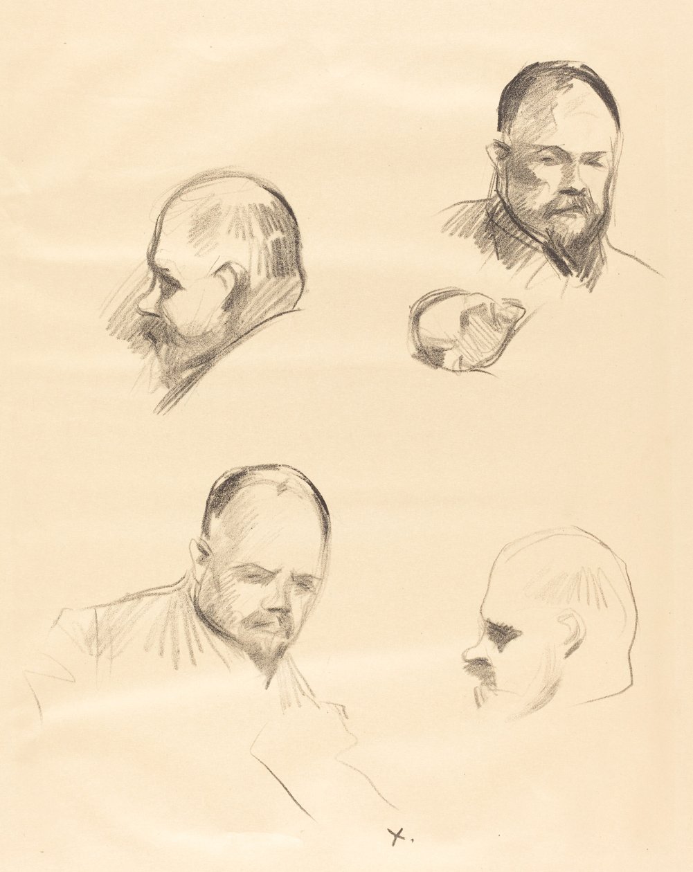 Cuatro bocetos de Ambroise Vollard de Jean Louis Forain