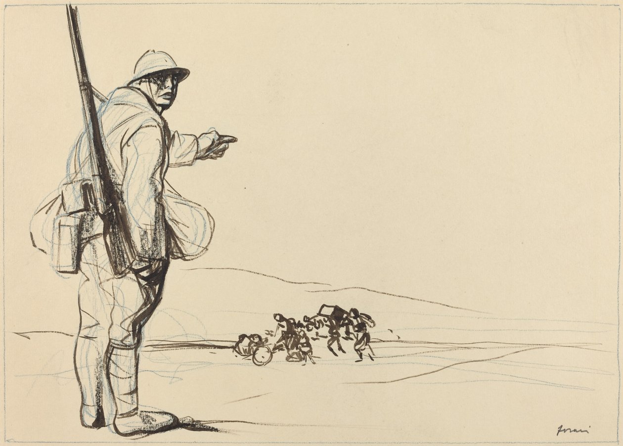 Avance Alemán, c. 1914-1919 de Jean Louis Forain