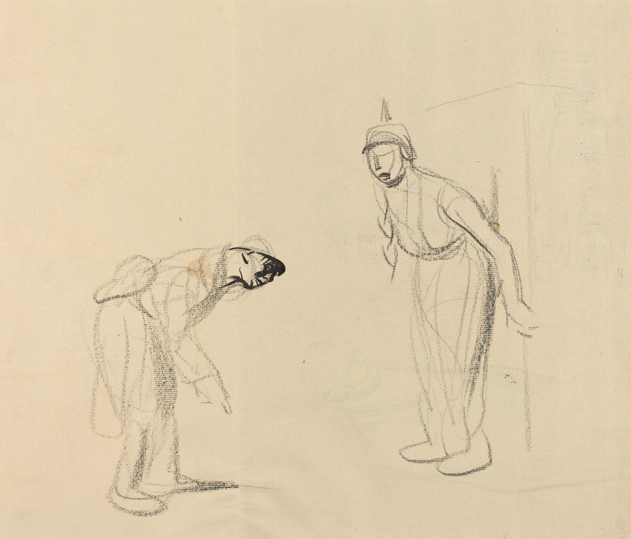 Escondiendo el "louis" [verso] de Jean Louis Forain